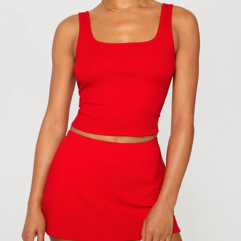 Daily Rib Cropped Square Neck Tank - Picture 3 of 4